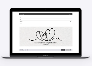 Email Header Graphic: God Sets the Lonely in Families (Adoption)