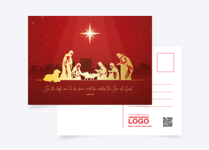 Luke 1:35 Christmas Postcard