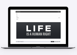 Email Header Graphic: Life is a Human Right
