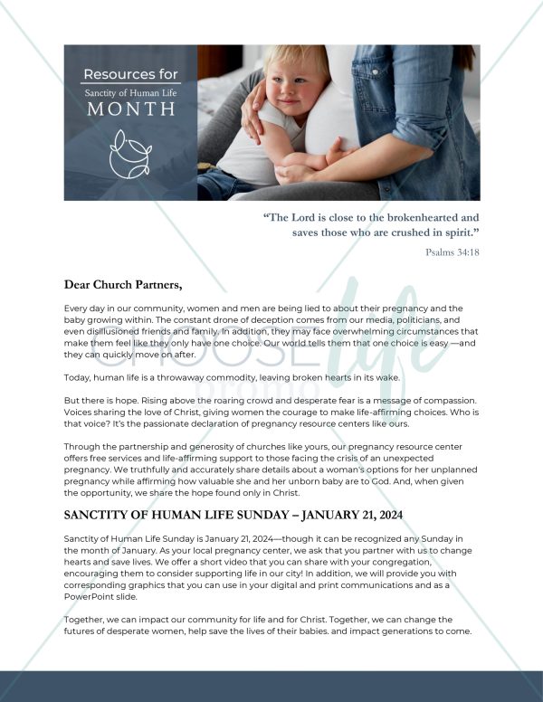 Email to Churches 1